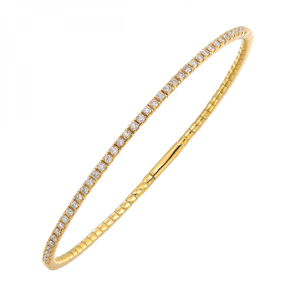 Classic 14K Yellow Gold Diamond Tennis Bracelet, 0.75 ctw on Sale