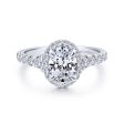 Hazel Oval Engagement Ring Setting Online Sale