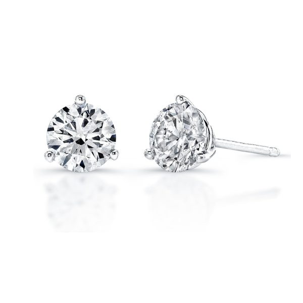 Lab Grown Martini-Set Diamond Stud Earrings - 1.00ctw For Sale