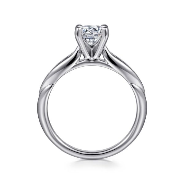 Quinn Engagement Ring Setting in White Gold Sale