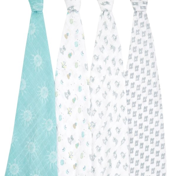 Aden & Anais Muslin Swaddles - 4 pack Sale