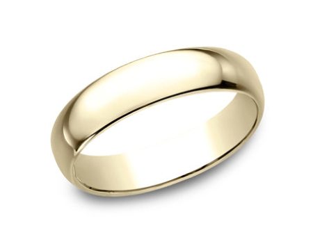 Light Comfort Fit Men s Band in Yellow Gold - 6mm on Sale