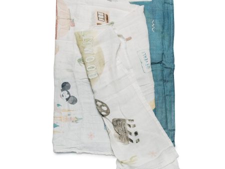 Loulou Lollipop City Muslin Swaddle Blanket Sale