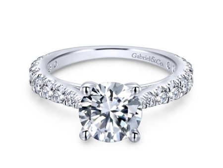 Avery Engagement Ring Setting in White Gold Online now