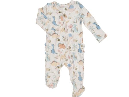 Angel Dear Soft Dinos Zippered Footie on Sale