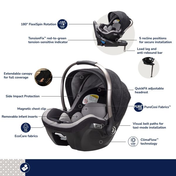 Maxi-Cosi Kindred Peri 180° Rotating Infant Car Seat Hot on Sale