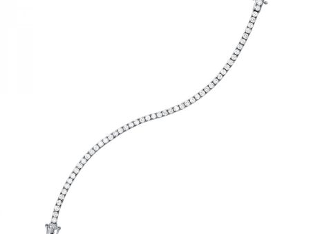 Classic White Gold 2-Stone Diamond Link Tennis Bracelet, 1.0 cttw Online