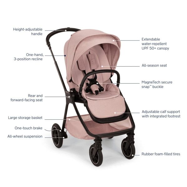 Nuna Triv Next Stroller with Magnetic Buckle | Thistle Collection Cheap