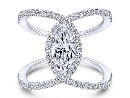 Aurora Marquise Engagement Ring Setting Online now