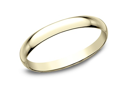 14k Yellow Gold Polished Wedding Band- 2mm Supply