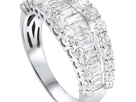 Baguette and Round Diamond Statement Band Supply