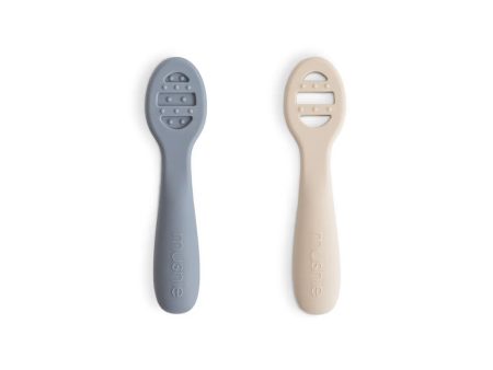 Mushie First Feeding Baby Spoons 2-pack Supply