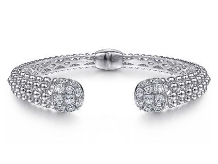 White Sapphire Cuff Bracelet on Sale