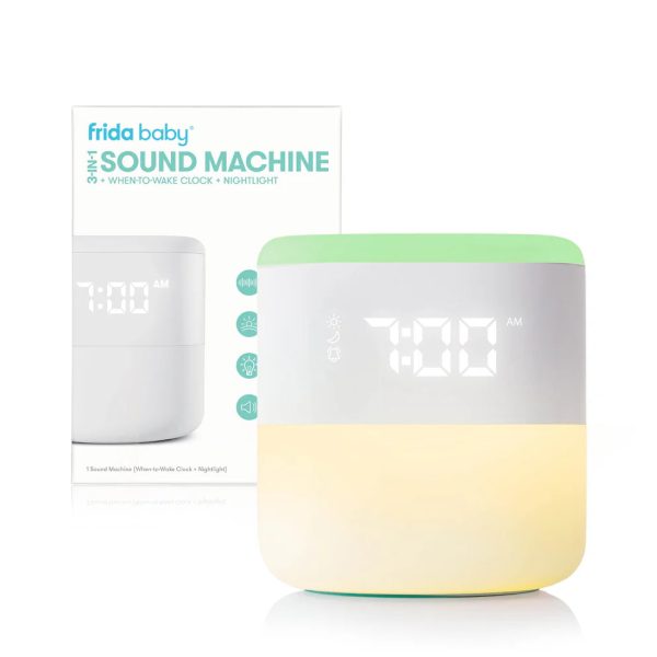 Frida Baby 3-in-1 Sound Machine + When to Wake Clock + Nightlight Online Hot Sale