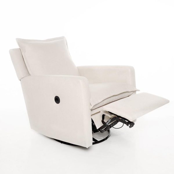 Oilo Motorized Flynn Swivel Glide Recliner Wood Base Online Sale