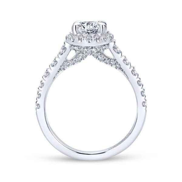 Hazel Oval Engagement Ring Setting Online Sale