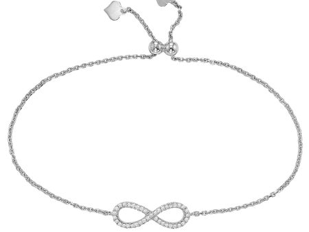 Infinity Bolo Bracelet in Sterling Silver For Discount