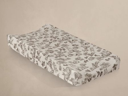 Oilo Organic Jersey Changing Pad Cover Woodland Cheap