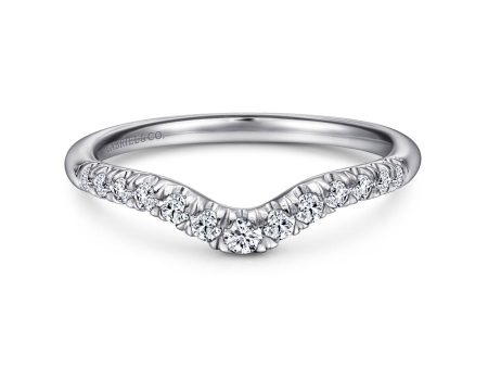 Contour French Pave Diamond Wedding Band Hot on Sale