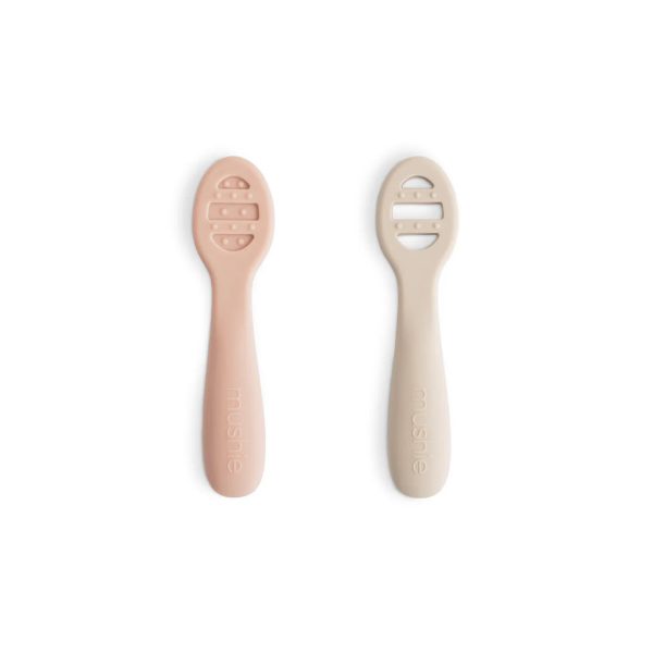 Mushie First Feeding Baby Spoons 2-pack Supply