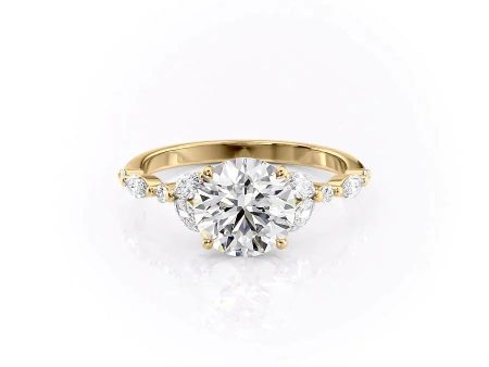 The Chelsea Set With A 2 Carat Round Moissanite For Discount