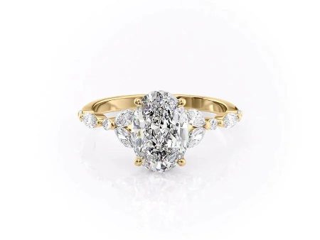 The Chelsea Set With A 1.5 Carat Oval Moissanite Online