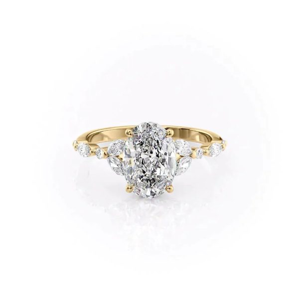 The Chelsea Set With A 1.5 Carat Oval Moissanite Online